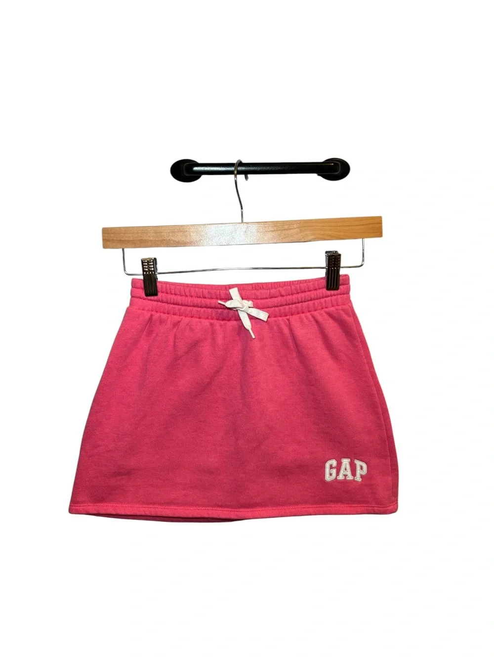 GAP Hot Pink Elastic Waist Skirt with White Drawstring